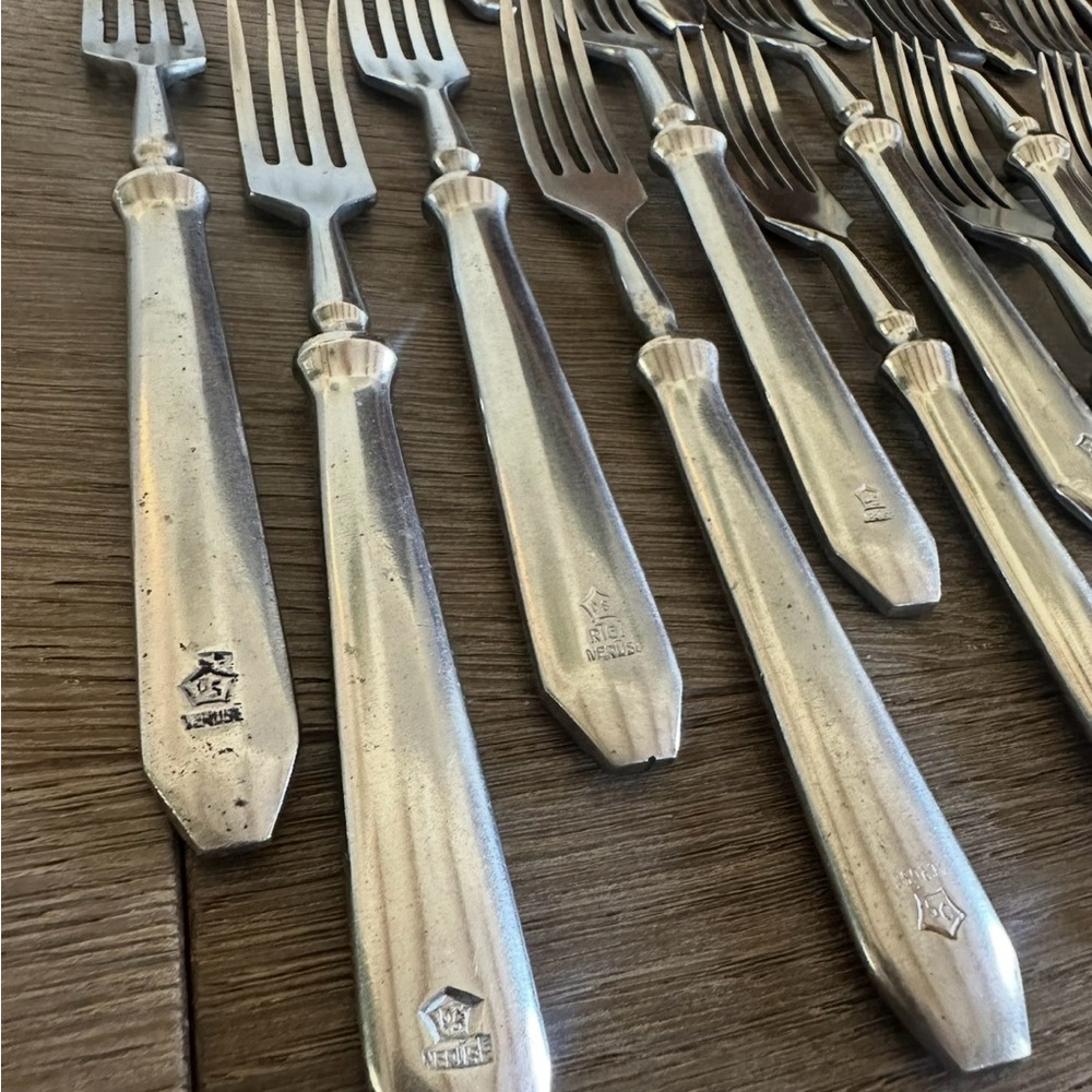 Vintage Soviet Era Stainless Steel Cutlery Set